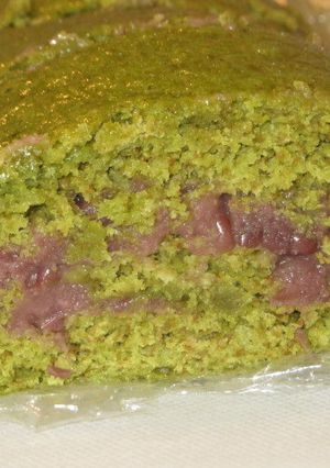 オイルでしっとり♪茶あんこロール☆-レシピのメイン写真