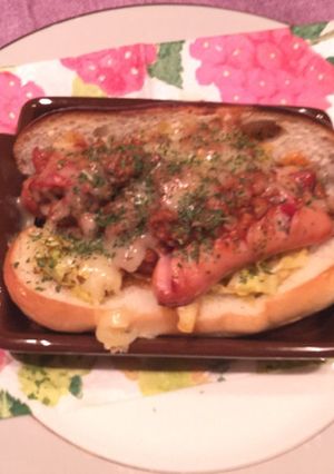 ☆チーズミートソースのゴテモリドッグ-レシピのメイン写真
