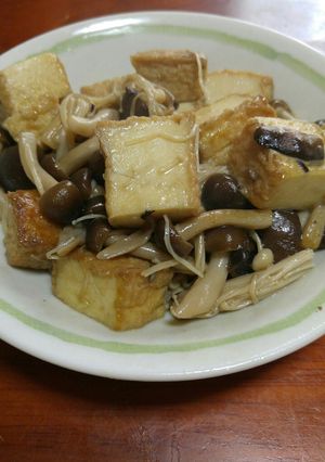 ☆厚揚げときのこの鶏ガラスープ炒め☆-レシピのメイン写真