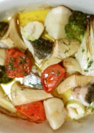 スズキと野菜のグリル-レシピのメイン写真