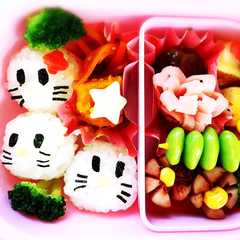 幼稚園 お弁当 キティちゃん-レシピのメイン写真