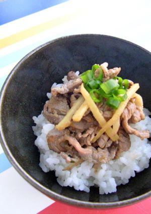 ラム肉丼　★渋いオトナのどんぶり-レシピのメイン写真