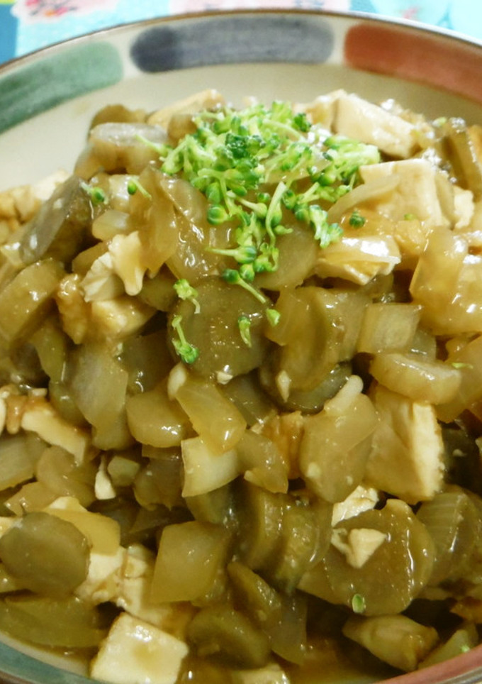 肉無し！なのに満足♪ゴボウと厚揚げ丼-レシピのメイン写真