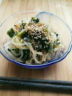 レンジでチン♪もやしわかめでもう1品♪-レシピのメイン写真