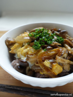 きのこたっぷり雑穀米できのこ玉子丼♪-レシピのメイン写真
