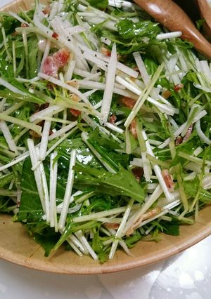 水菜と大根のハリハリサラダ-レシピのメイン写真