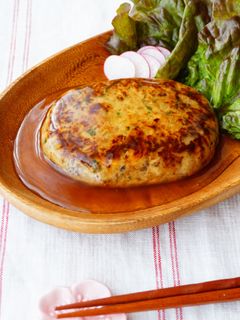 和風あんかけエノキ入りいわしハンバーグ-レシピのメイン写真