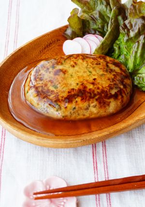 和風あんかけエノキ入りいわしハンバーグ-レシピのメイン写真