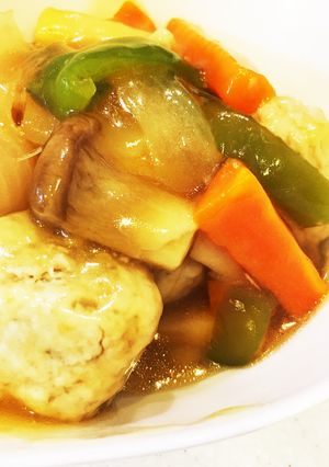 肉団子と野菜たっぷり甘酢あんかけ-レシピのメイン写真