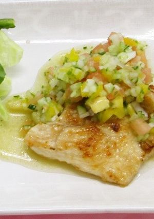 鶏肉のソテー 夏野菜のビネガーソースかけ-レシピのメイン写真