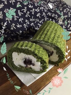抹茶deロールケーキ-レシピのメイン写真