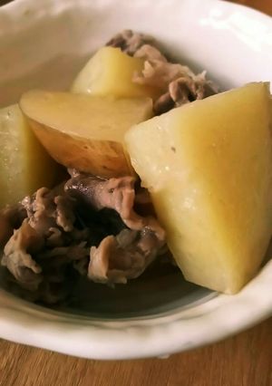 10分で煮物？新じゃがと牛肉のバター煮-レシピのメイン写真