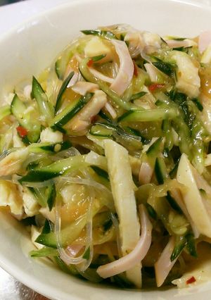 【春雨中華サラダアレンジ】サラダチキン入-レシピのメイン写真