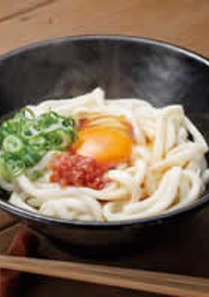 釜たま梅うどん-レシピのメイン写真