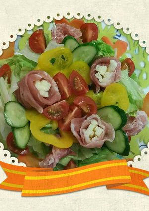 ♥母の日✴お花畑✴サラダ♥(^人^)-レシピのメイン写真