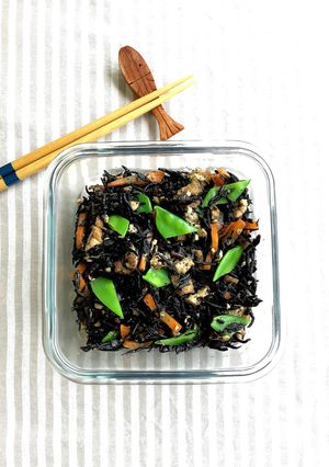ひじきと厚揚げの梅ごま常備菜。-レシピのメイン写真