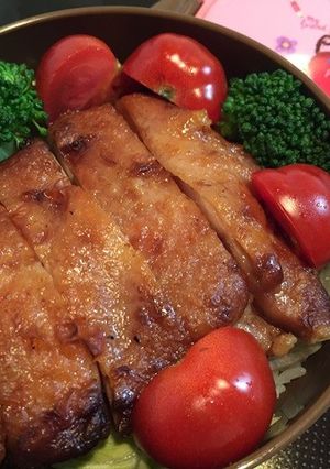 セブンの鶏もも照焼きでヘルシー手抜き弁当-レシピのメイン写真