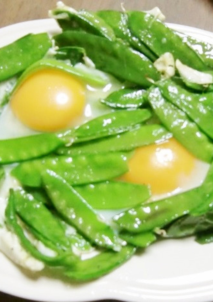 栄養オイルで、絹さやのすごもり玉子風-レシピのメイン写真