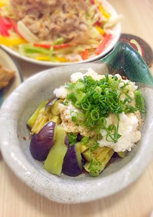 冷やしナスとたたき長いものサラダ-レシピのメイン写真