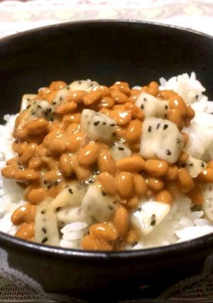 美味くて栄養満点 ドラゴンフルーツ納豆-レシピのメイン写真