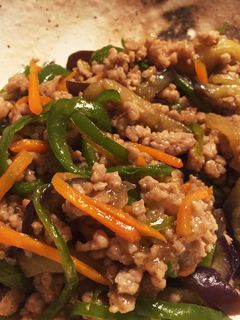 味付け簡単!ひき肉と野菜のあんかけ炒め-レシピのメイン写真