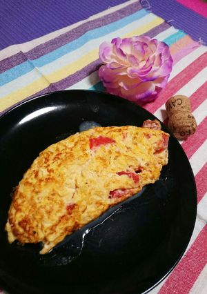 トマトとチーズのとろとろオムレツ♪-レシピのメイン写真