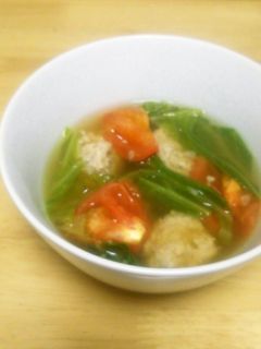 キャベツとトマトの肉だんごスープ-レシピのメイン写真
