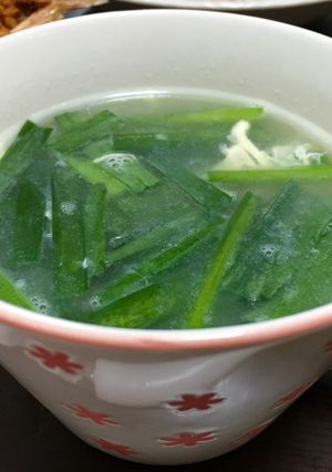 簡単 ニラと卵の中華スープ-レシピのメイン写真