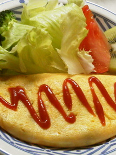 *豚こま玉ねぎチーズのトロッとオムレツ*-レシピのメイン写真