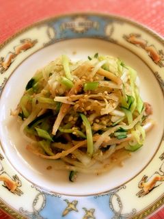 するめとかぶの和えもの【柏市学校給食】-レシピのメイン写真