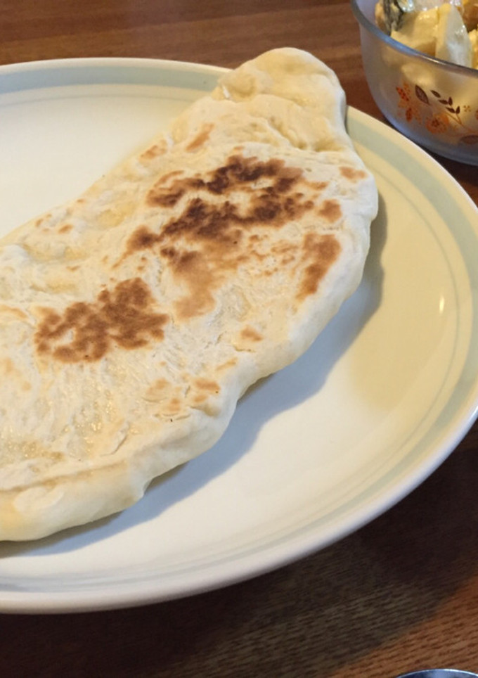 Hbにお任せ!フライパンで焼くだけのナン by i841 【クックパッド】 簡単おいしいみんなのレシピが392万品
