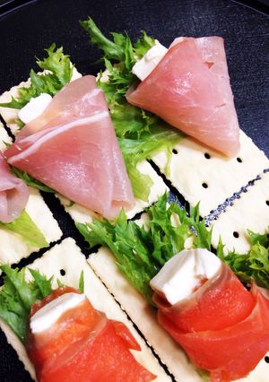 我が家のおつまみ♪超簡単カナッペ その1-レシピのメイン写真