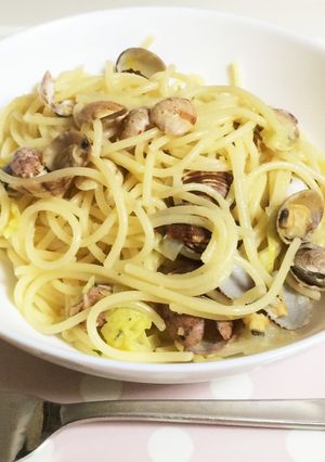春キャベツとあさりのパスタ-レシピのメイン写真