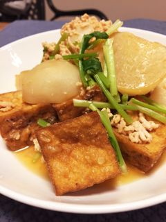 かぶと厚揚げのそぼろ煮-レシピのメイン写真