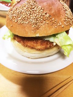 手作りしよう!エビバーガー!!-レシピのメイン写真