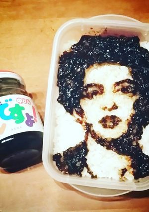 ごはんですよ！でアートなキャラ弁-レシピのメイン写真