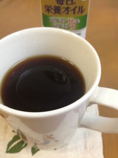 いつもの珈琲にちょい足し!栄養オイル珈琲-レシピのメイン写真