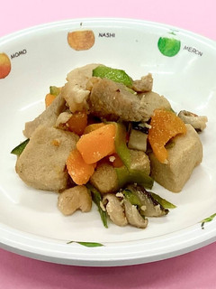【ばんげ保育所】高野豆腐の煮物-レシピのメイン写真