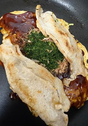 一人暮らし向けお好み焼き-レシピのメイン写真
