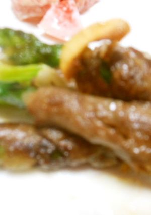 牛肉のアスパラ巻き　簡単　-レシピのメイン写真