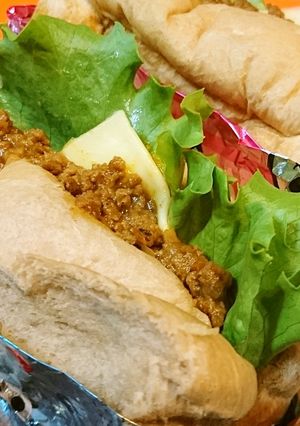 リメイク★超簡単【キーマカレーサンド】♪-レシピのメイン写真