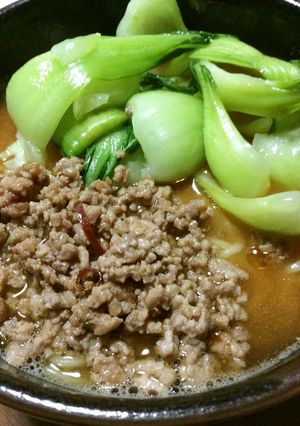 市販の醤油ラーメンが担々麺になります。-レシピのメイン写真