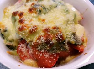 さば水煮缶とトマトのチーズ焼き-レシピのメイン写真