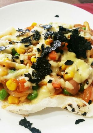 お餅のピザ-レシピのメイン写真