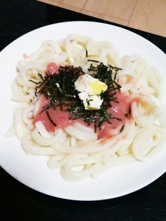 たらこうどん-レシピのメイン写真