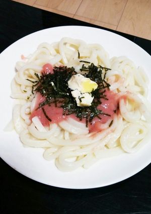 たらこうどん-レシピのメイン写真