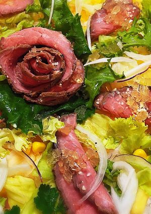 パーティに☆ローストビーフ丼ケーキ-レシピのメイン写真