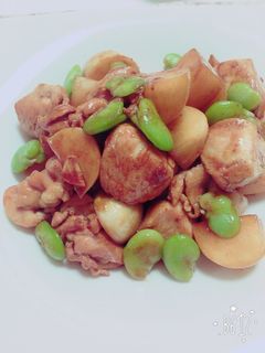 そら豆と鶏むね肉とカブのカレー炒め-レシピのメイン写真