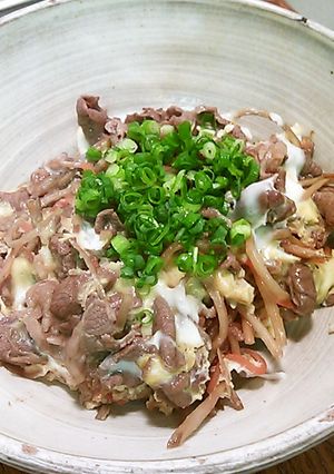 牛キンピラ卵とじ-レシピのメイン写真