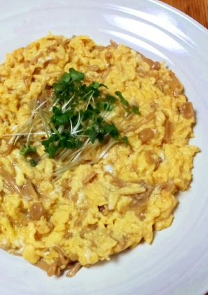 なめ茸のとろとろたまごやき-レシピのメイン写真